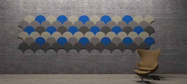 Adhesive Wall and Ceiling Panels Scallops