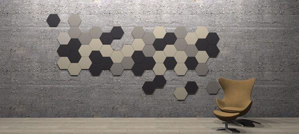 Adhesive Wall and Ceiling Panels Hexagons